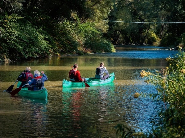 Kanufahrt auf der Raab